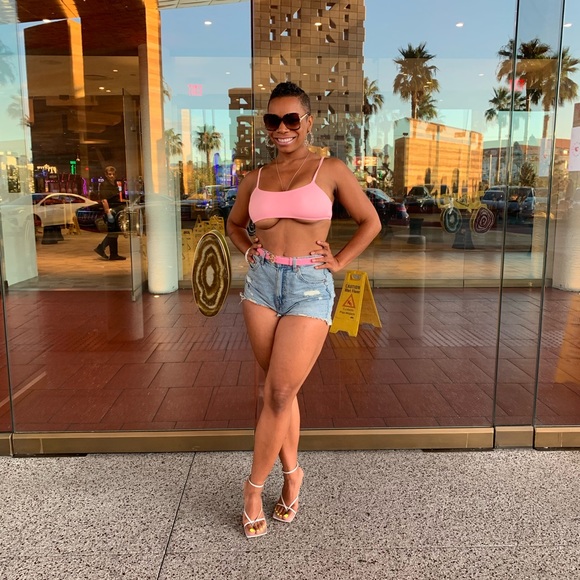 H&M Baby Pink Tiny Top Swim Top - Picture 6 of 7